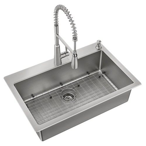 Sink/Faucet/Drain/Grid Combo